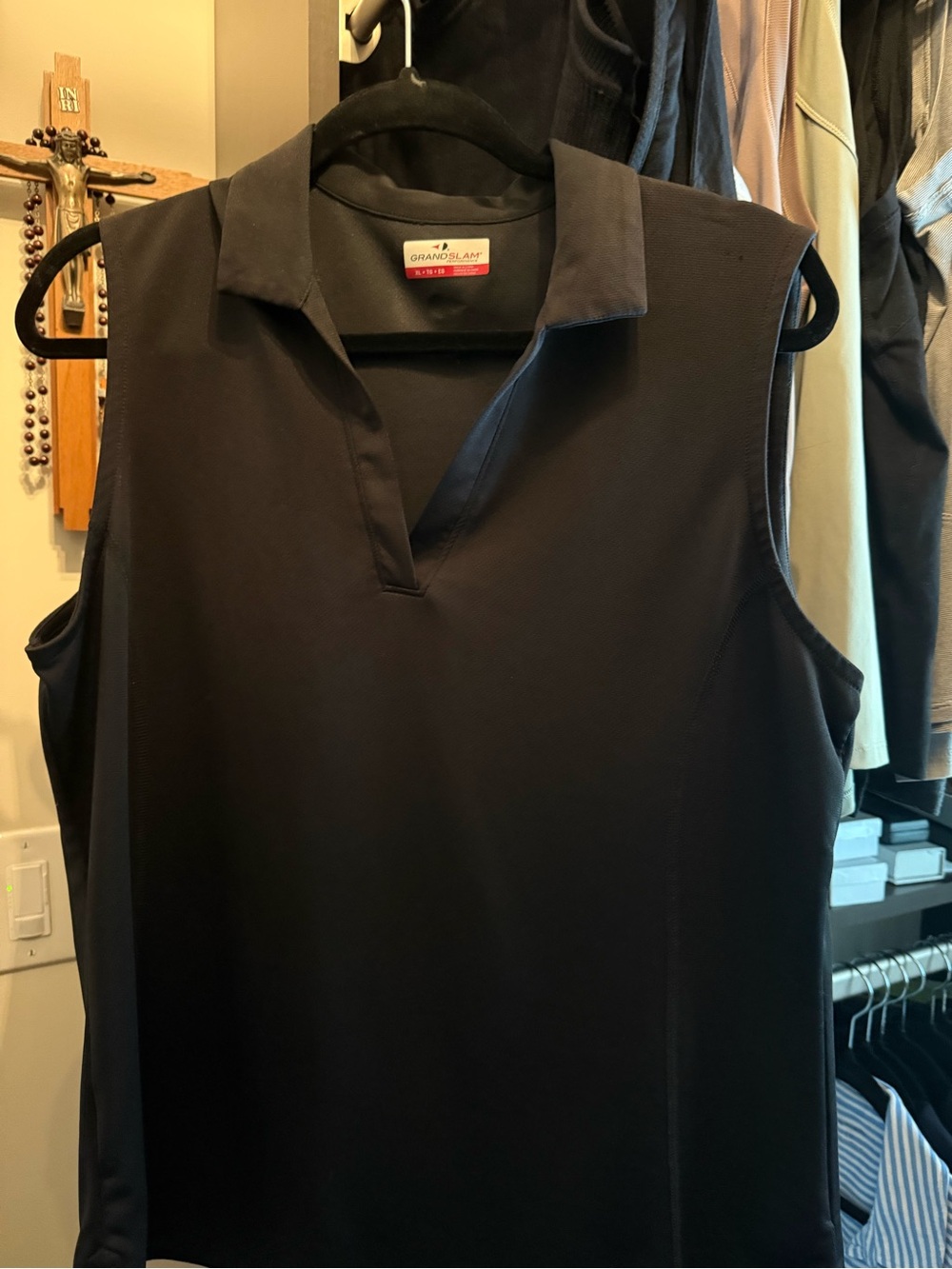 Grand Slam Women's Sleeveless  Golf Top - Black (3 of 3)